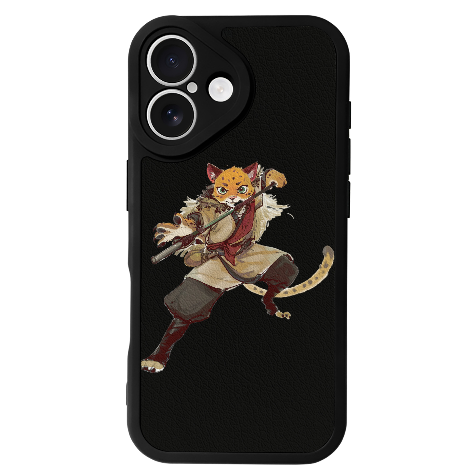 （画像用） Ne Zha 2 ナタ 魔童の大暴れ 【iPhone 16シリーズ対応】シリコンスマホケース（レザー調） 材質：シリコン